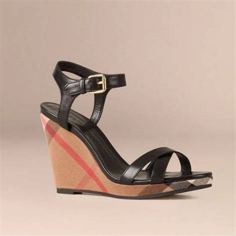 burberry rastrickson|Burberry Rastrickson Check Wedge Sandal, Black.